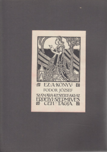 Ex Libris Fodor Jzsef klt (eredeti nyomat)