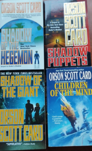 Orson Scott Card - 4db angol Orson Scott Card: Shadow Puppets+Shadow of the Hegemon+Shadow of the Giant+Children of the Mind