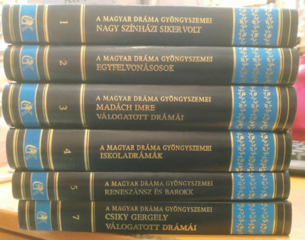 6 db magyar dr�ma gy�ngyszemei: Csiky Gergely v�logatott dr�m�i; Egyfelvon�sosok; Iskoladr�m�k; Mad�ch Imre v�logatott dr�m�i; Nagy sz�nh�zi siker volt; Renesz�nsz �s barokk