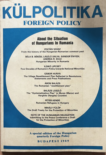 K�lpolitika - Foreign Policy