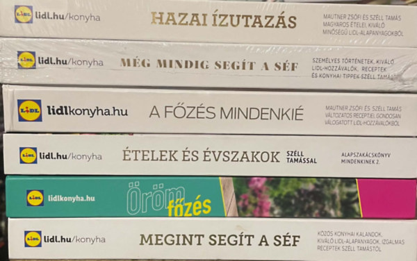 6 db Lidl szak�csk�nyv - Hazai �zutaz�s / M�g mindig seg�t a s�f / A f�z�s mindenki� / �telek �s �vszakok / �r�mf�z�s / Megint seg�t a s�f