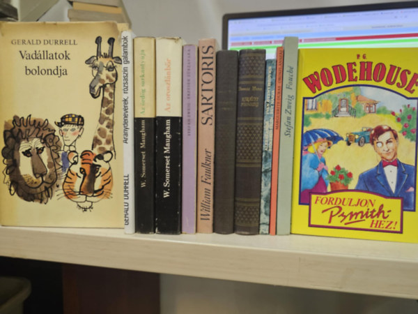 12db m�, K�NYVMENT� AJ�NLAT: Vad�llatok bolondja+ Aranydenev�rek, r�zsasz�n galambok+ Az �rd�g sarkanty�ja+ Az oroszl�nb�r+ �rz�sek z�rzavara+ Fouch�+ Sartoris+ A kiv�lasztott- A t�rv�ny+ Kir�lyi fens�g+ Ivan Gyeniszovics egy na