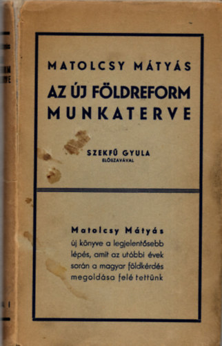 Az �j f�ldreform munkaterve