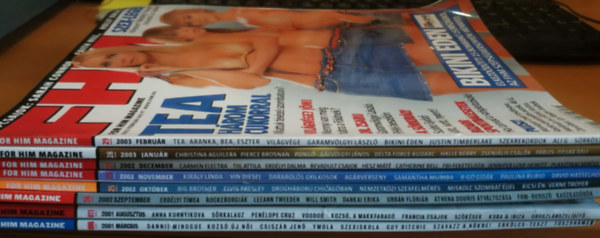 Margaret Ann Dowling - 8 db FHM Magazin (sz�rv�nysz�mok, lapsz�mok a term�klapon)