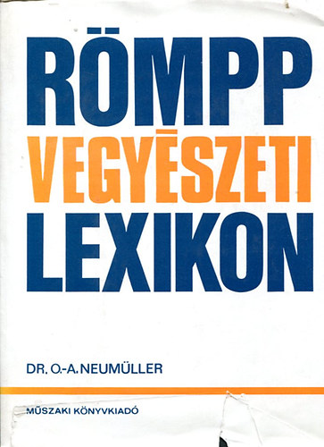 Dr. O.-A. Neumller - Rmpp vegyszeti lexikon 1. (A-E)