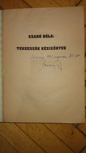 Szab Bla - Tekeedzk kziknyve