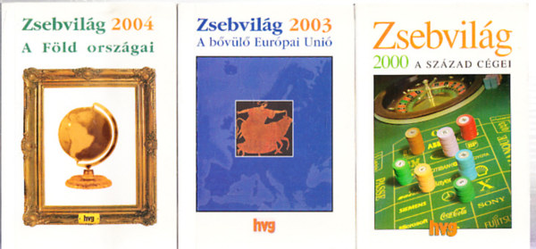 3 db. Zsebvilg (2000 (A szzad cgei) + 2003 (A bvl Eurpai Uni) + 2004 (A Fld orszgai))