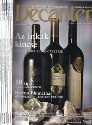 Decanter magazin 2011. febru�r - j�lius (6 db. lapsz�m)