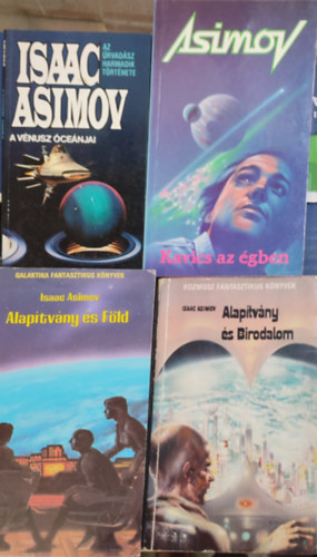 Isaac Asimov - Alaptvny s Fld, A vnusz cenjai, Alaptvny s Birodalom, Kavics az gben, 4db Asimov knyv