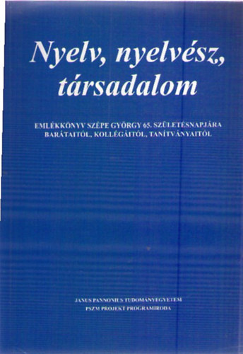Nyelv, nyelvsz, trsadalom I.