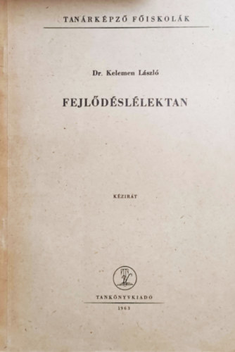 Dr. Kelemen Lszl - Fejldsllektan (kzirat)