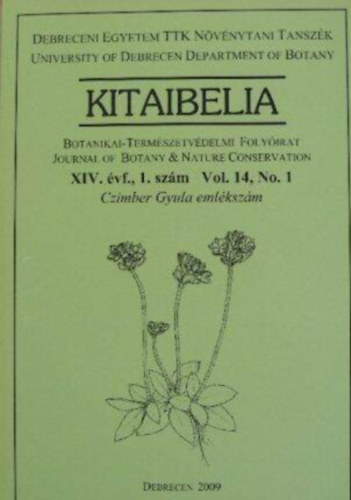 Kitaibelia XIV. vf., 1. szm 2009.