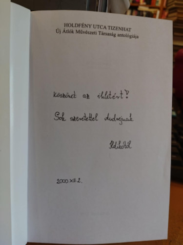 Holdfny utca tizenhat (Antolgia)