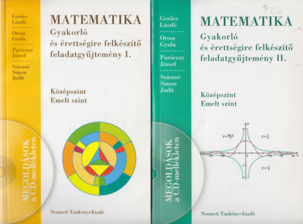 Matematika gyakorl s rettsgire felkszt feladatgyjtemny I-II. (Kzpszint, Emelt szint) (+ CD-mellklet a megoldsokkal)