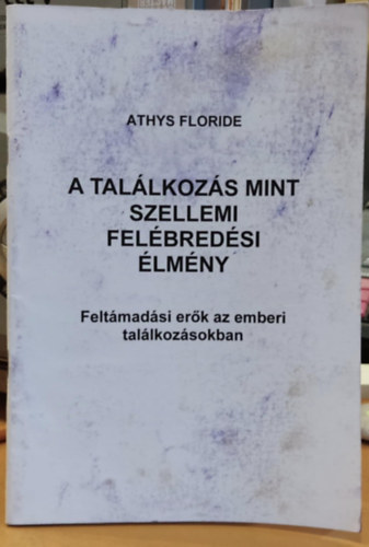 A tallkozs mint szellemi felbredsi lmny - Feltmadsi erk az emberi tallkozsokban