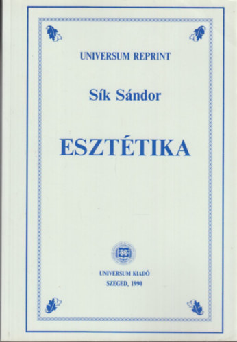 Sík Sándor - Esztétika