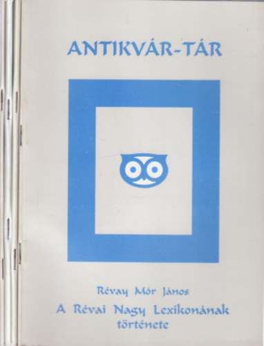 4 db. Antikvr-Tr (A Rvai Nagy Lexikonnak trtnete + Az Elzevirek Reszpubliki s rokonkiadvnyok a Magyar Nemzeti Mzeumban + Adalkok az llami knyvcenzra trtnethez Magyarorszgon Mria Terzia hallig + Az els haz