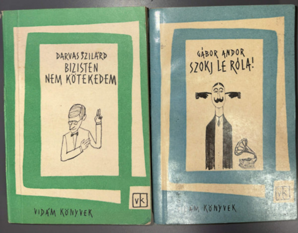 2 db. k�tet Vid�m k�nyvek egy�tt: Bizisten nem k�tekedtem + Szokj le r�la! (Sz�rakoztat� irodalom)