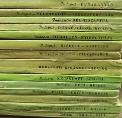 14 darabos Panorma knyvcsomag: Budapest - Somogy - Zala, Budapest - Szombathely - Kszeg, Budapest - Gyr - Sopron, Budapest - Pilis - Vrtes - Gerecse, Budapest - Pcs Mecsek, Budapest - Kecskemt - Szeged, Budapesti kirndulhelyek,