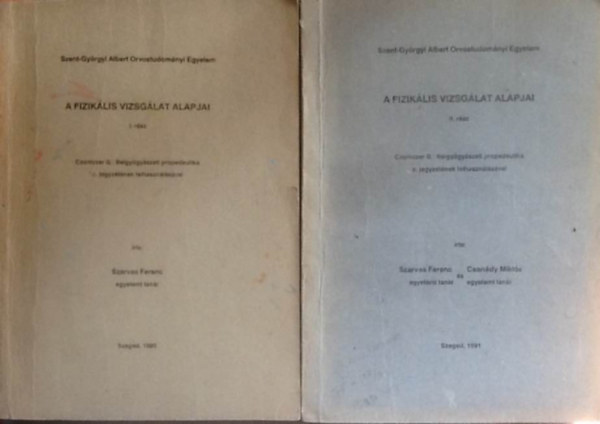 A fizik�lis vizsg�lat alapjai I-II.