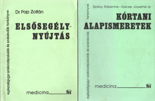 2 db orvosi knyv: Krtani alapismeretek + Elsseglynyjts