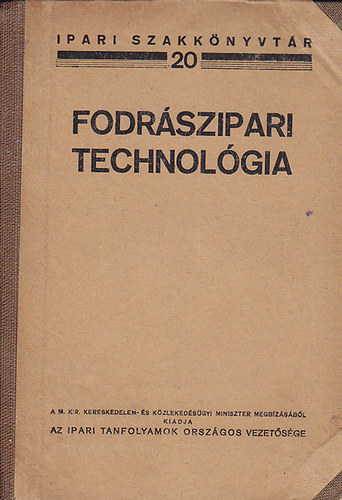 Fodrszipari technolgia (Ipari szakknyvtr 20.)