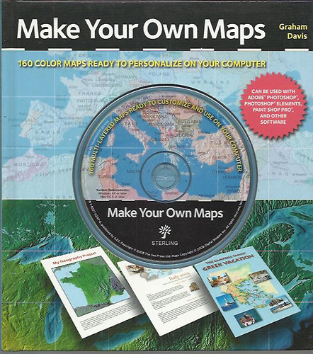 Make Your Own Maps - 160 color maps ready to personalize on your computer Cd mell�klettel