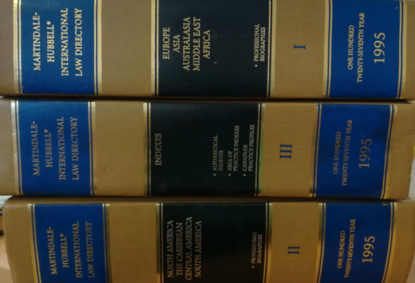 Hubbell Martindale - International law directory I-III