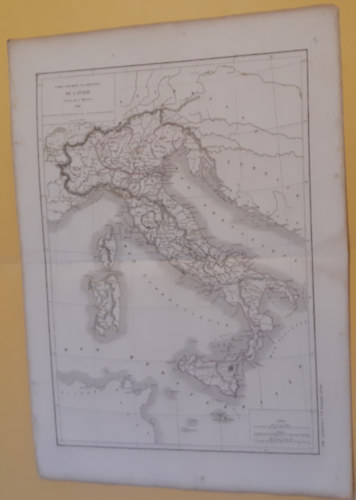 Dussieux, Louis-Etienne. - De L'Italie /Atlas général de géographie, physique, politique et historique. Olaszország térkép/