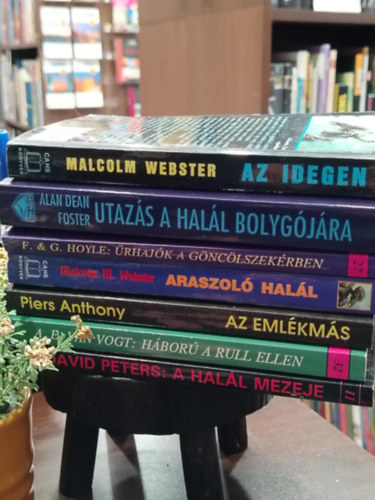 K�NYVMENT� AJ�NLAT, 6 DB. Fantasy, Sci-fi Az idegen, Alien - Utaz�s a hal�l bolyg�j�ra, �rhaj�k a G�nc�lszek�rben, Az eml�km�s, H�bor� a Rull ellen, A hal�l mezeje