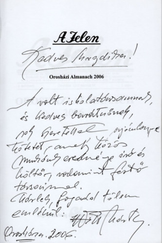 A Jelen - oroshzi almanach 2006- dediklt