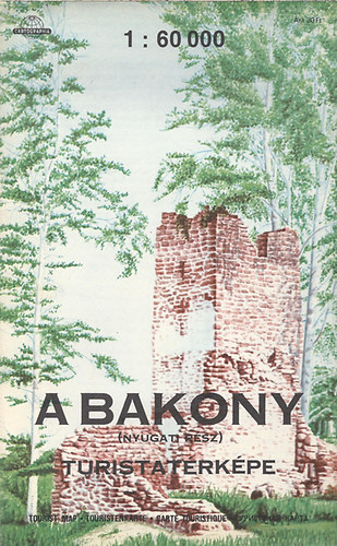 A Bakony turistatrkpe (Nyugati rsz) 1: 60 000