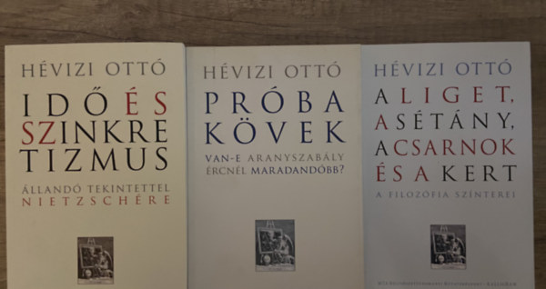 H�vizi Ott� - 3 db H�vizi Ott� m� - Id� �s szinkretizmus, Pr�bak�vek, A liget, a s�t�ny, a csarnok �s a kert