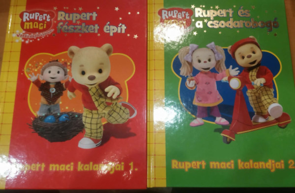 2 db Rupert maci var�zslatos kalandjai 1-2.: Rupert f�szket �p�t + Rupert �s a csodarobog�