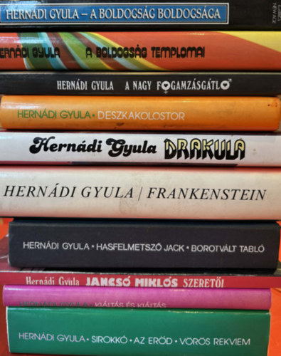 10 db Hern�di Gyula k�nyv