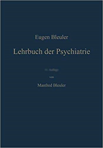 Lehrbuch der Psychiatrie