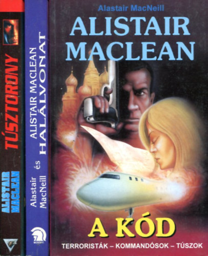 3 db Alistair MacLean ktet (Hallvonat-Tsztorony-A kd)