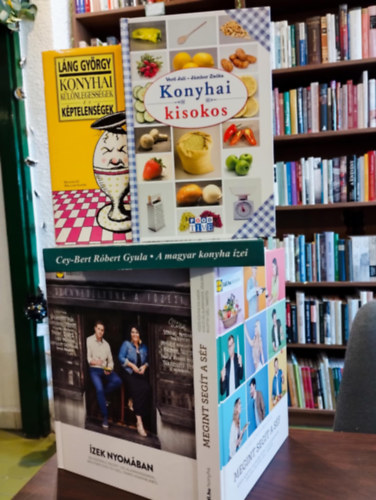 Gasztronmia knyvcsomag 5 darabos KNYVMENT AJNLAT: zek nyomban, Megint segt a sf, A magyar konyha zei, Konyhai kisokos, Konyhai klnlegessgek s kptelensgek