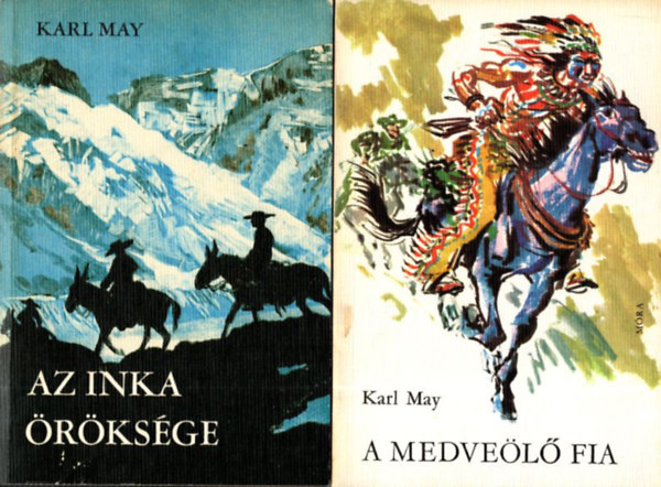 2 db Karl May regny: Az inka rksge + A medvel fia