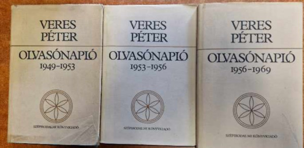 Veres Pter Olvasnapl 3 db (1949-1953 + 1953-1956+1956-69