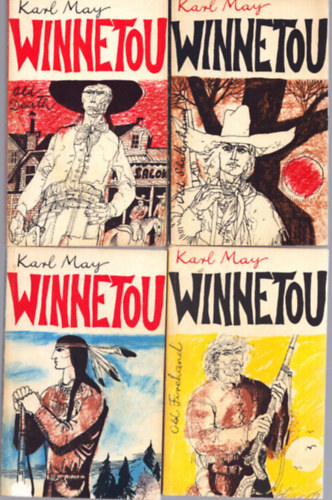 Karl May - Winnetou 1-4. (1. Old Shatterhand, 2. Old Death, 3. Old Firehand, 4. Winnetou)