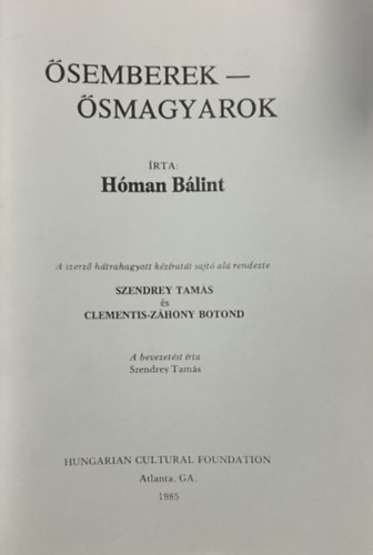 �semberek - �smagyarok (reprint)