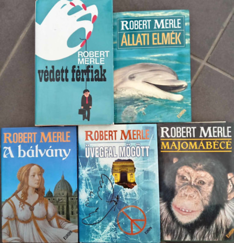 (5db) Robert Merle knyvcsomag: Vdett frfiak / llati Elmk / vegfal Mgtt / A blvny / Majombc