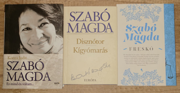3 reg�ny Szab� Magd�t�t �s egy r�la sz�l� k�nyv aj�nd�kba: Fresk�, Diszn�tor/ K�gy�mar�s + Szab� Magda - Ez mind �n voltam