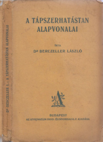 Dr. Berczeller Lsz - A tpszerhatstan alapvonalai