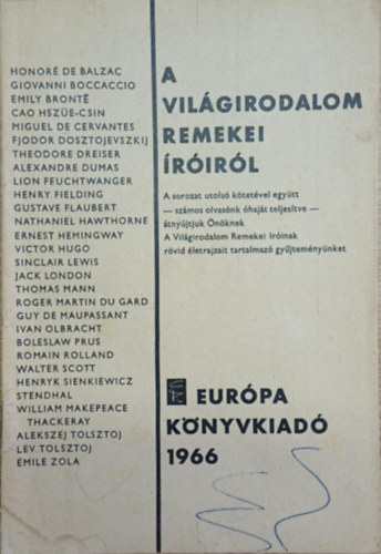 A Vilgirodalom Remekei rirl