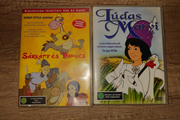 2 klasszikus Dargay-rajzfilm DVD-n: L�das Matyi, S�rk�ny �s papucs