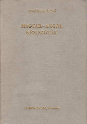 Magyar-angol kzisztr