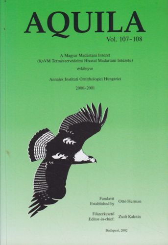 Aquila:A Magyar Madrtani Intzet vknyve 2000-2001