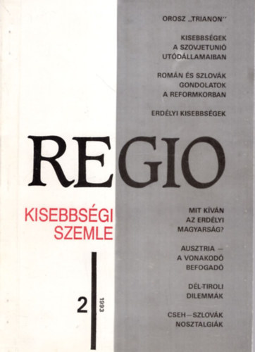 Regio - Kisebbsgi Szemle 1993/2